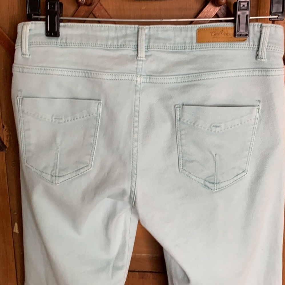 Zara mint green core denim slim fit skinny jeans Size 6 - Picture 8 of 10
